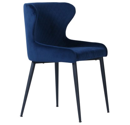 Nevada Orbit Chair - Navy Velvet